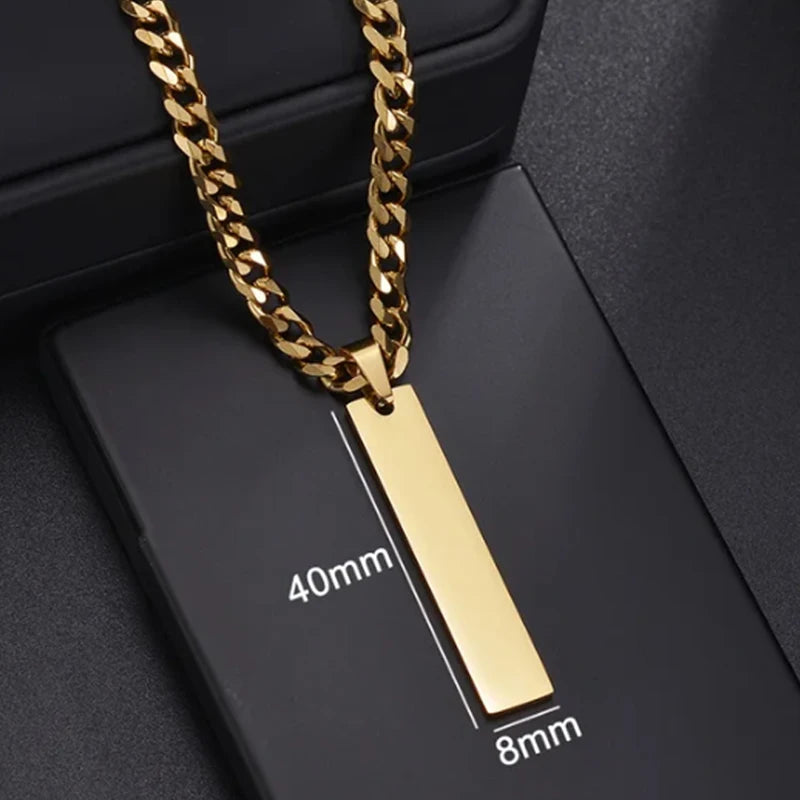 Letdiffery Custom Engraved Eyes Necklaces for Women Men Stainless Sreel Laser Carve Photo Names Square Pendant Jewelry Gifts update by sojib