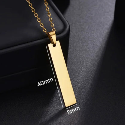 Letdiffery Custom Engraved Eyes Necklaces for Women Men Stainless Sreel Laser Carve Photo Names Square Pendant Jewelry Gifts update by sojib
