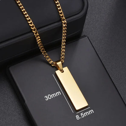 Letdiffery Custom Engraved Eyes Necklaces for Women Men Stainless Sreel Laser Carve Photo Names Square Pendant Jewelry Gifts update by sojib